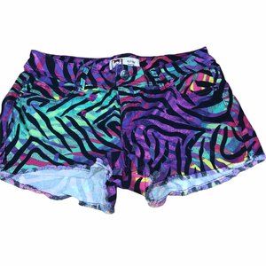 Lei Zebra Multicolor Shorts Sz 13